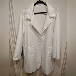 Spirit Halloween Plus Adult One Size White Lab Coat-Halloween Cosplay Dress Up